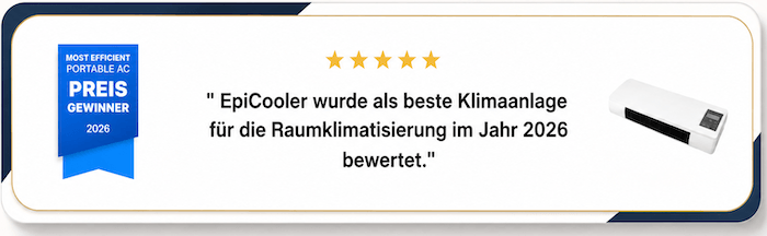 Auszeichnung „Most Efficient Portable AC EpiCooler Auszeichnung